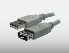 CABLE DE EXTENSION USB 2.0 - 1.8 MTS (A(M) / A(H))