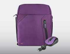 KIT HIGH TECH MORADO: NETPACK VERTICAL + MOUSE